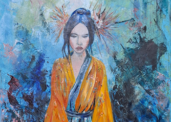 Japanse vrouw in kimono